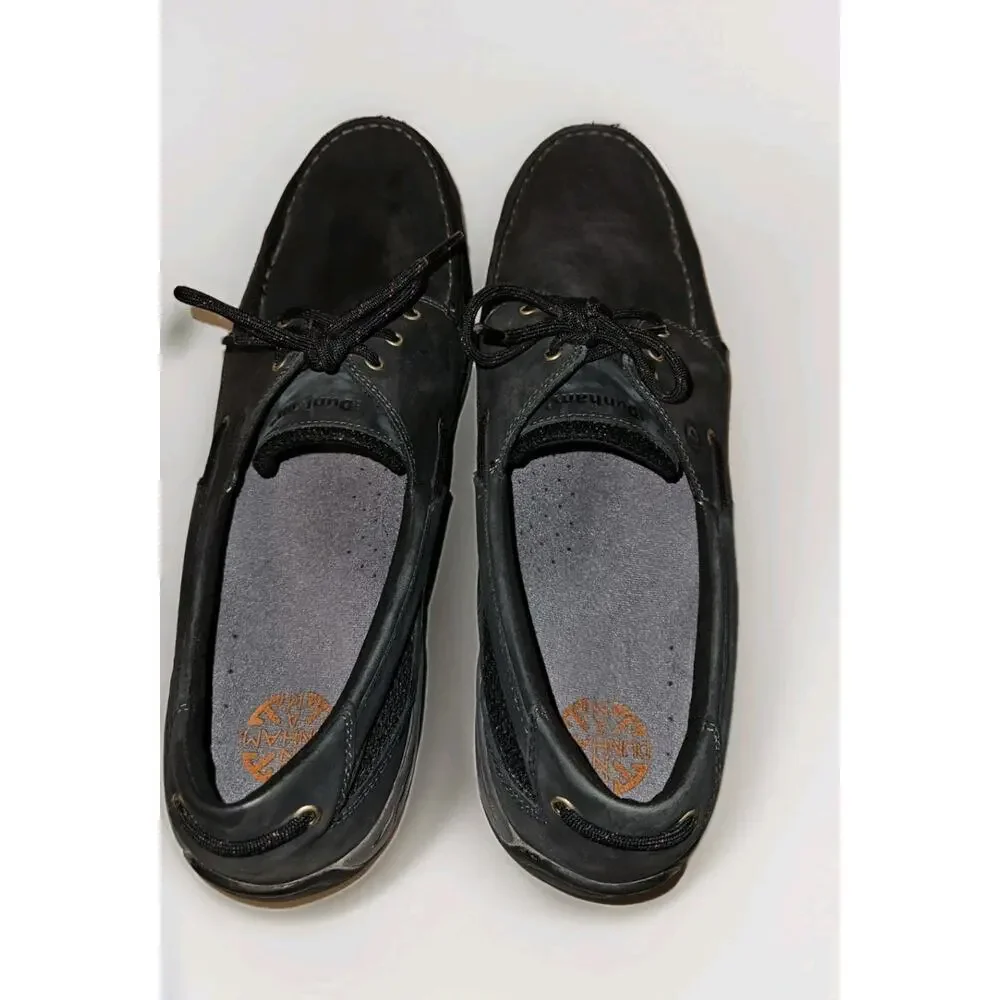 Dunham Men's Captain Black Boat Shoes MCN410BK Size 15